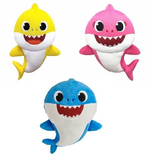 Baby shark peluche musicale 30 cm, peluche