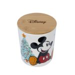 Contenedor Céramica Tapa Bambo 900 ml Navidad Disney