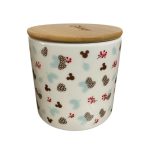 Contenedor Céramica Tapa Bambo 500 ml Navidad Disney