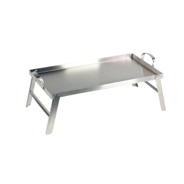 PLANCHA ACERO INOX + SOPORTE ALTURA 48X28X2 WAYU