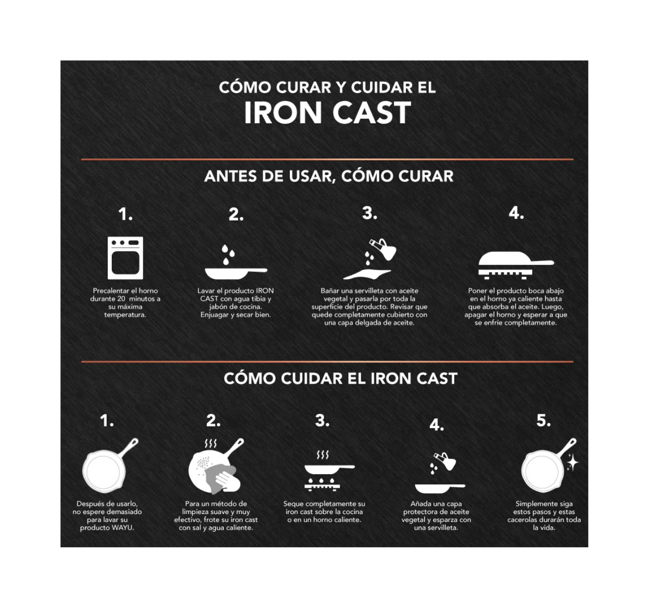 OLLA CON TAPA DE MADERA WAYU IRON CAST - Imagen 4