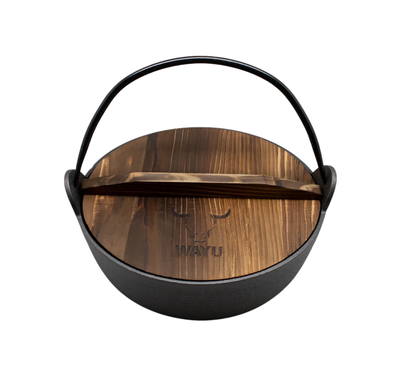 OLLA CON TAPA DE MADERA WAYU IRON CAST