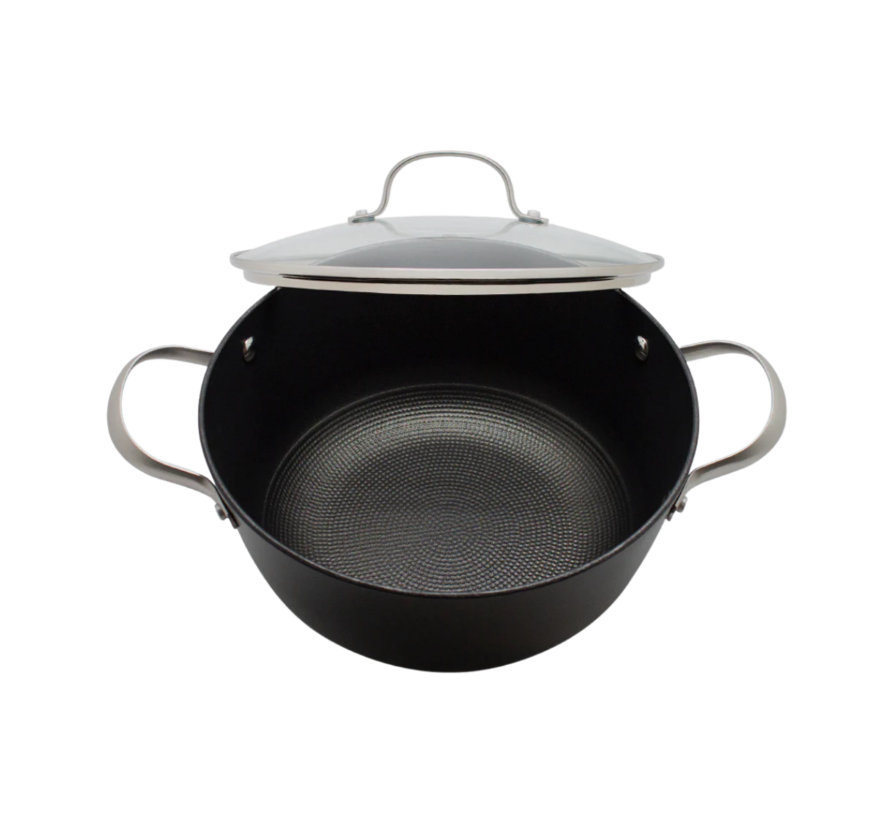 OLLA 24CM C/TAPA IRON CAST HONEYCOMB WAYU - Imagen 2
