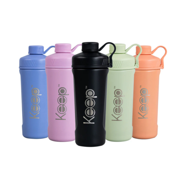 Botella Shaker Metalica Keep