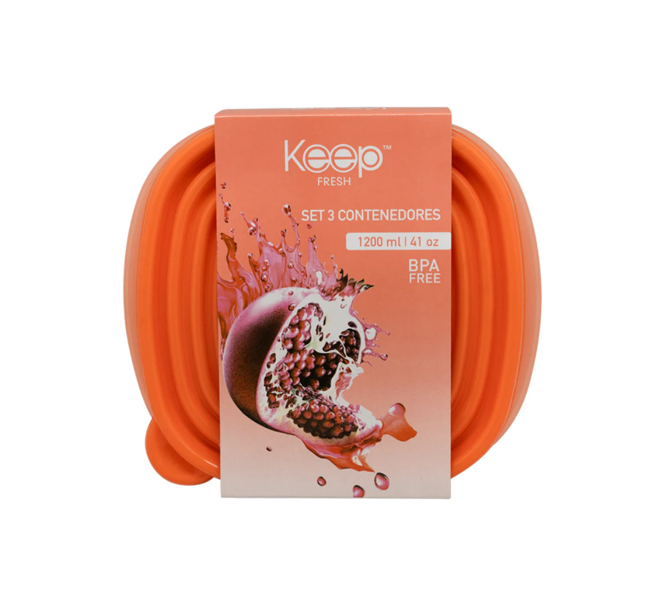 HERMETICOS APILABLES PP 3 PCS 1,2L KEEP