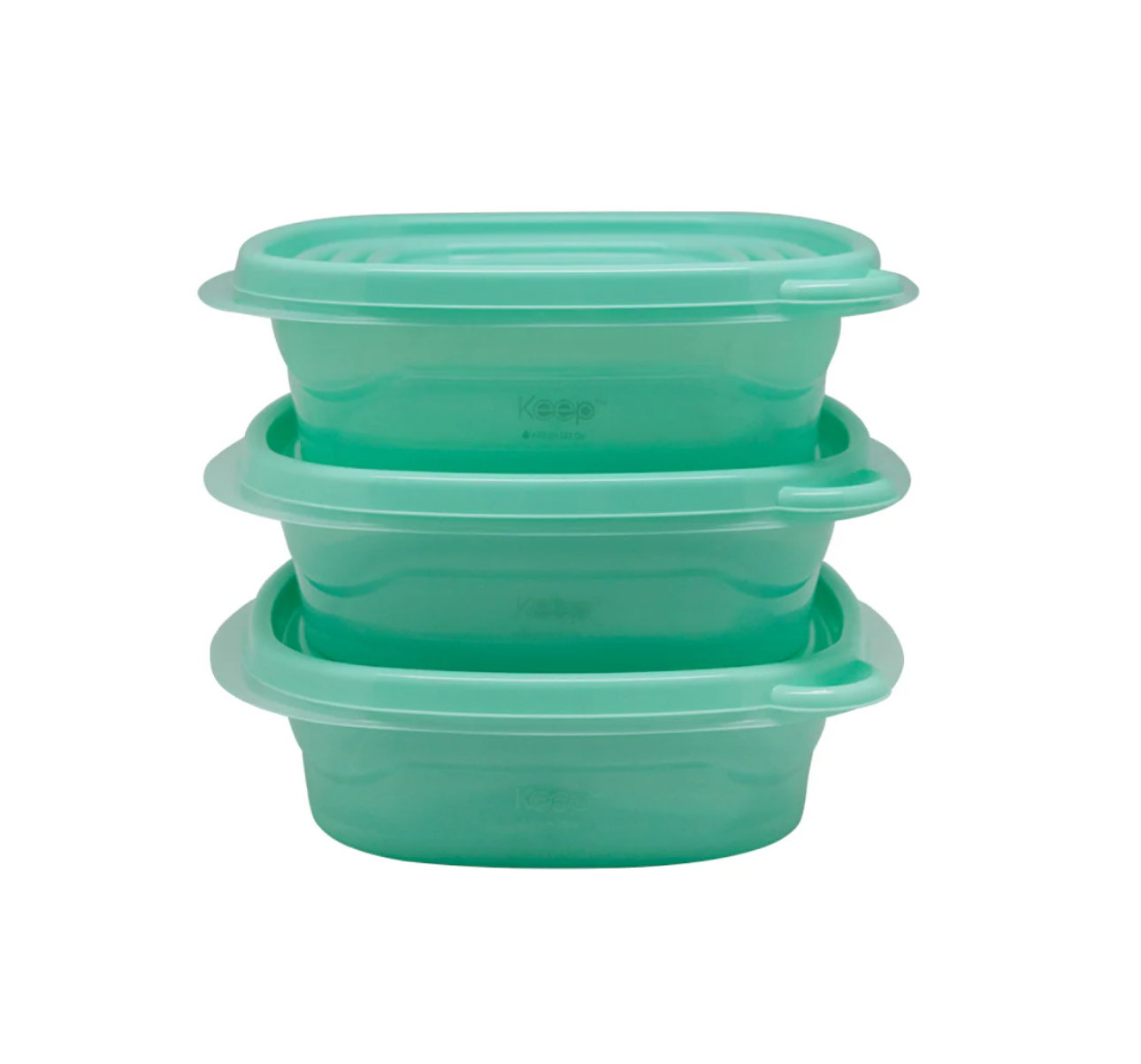 HERMETICOS APILABLES PP 3 PCS 670 ML KEEP - Imagen 2