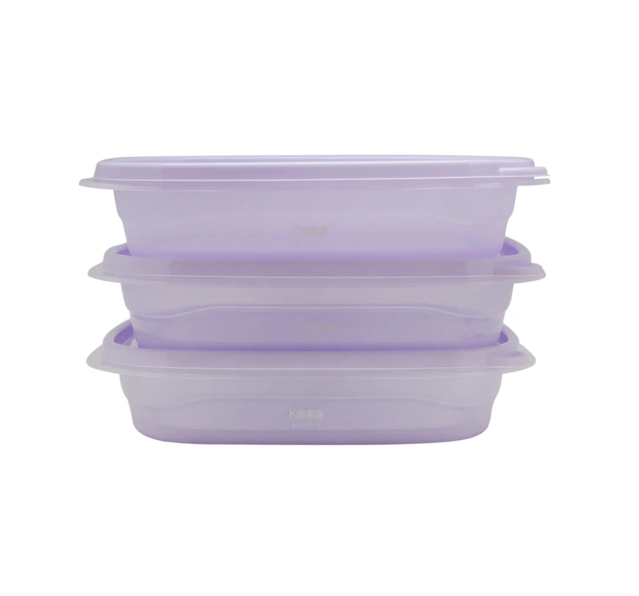 HERMETICOS APILABLES PP 3 PCS 950 ML KEEP - Imagen 2