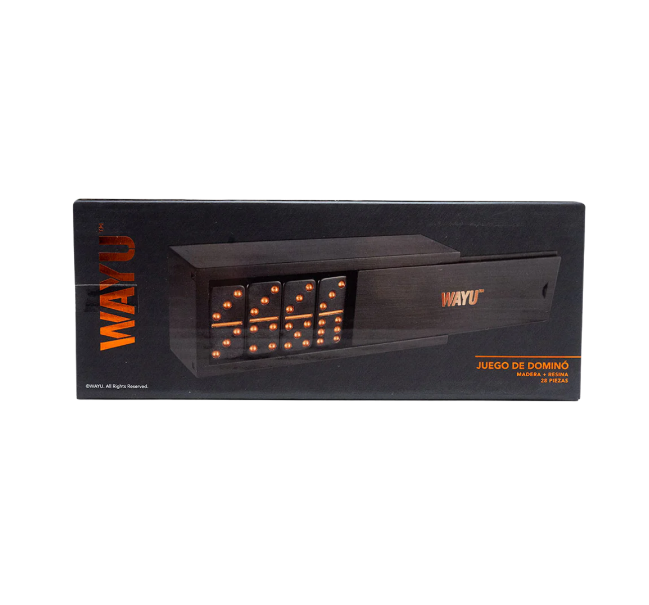 JUEGO DE DOMINO CAJA MADERA WAYU - Imagen 3