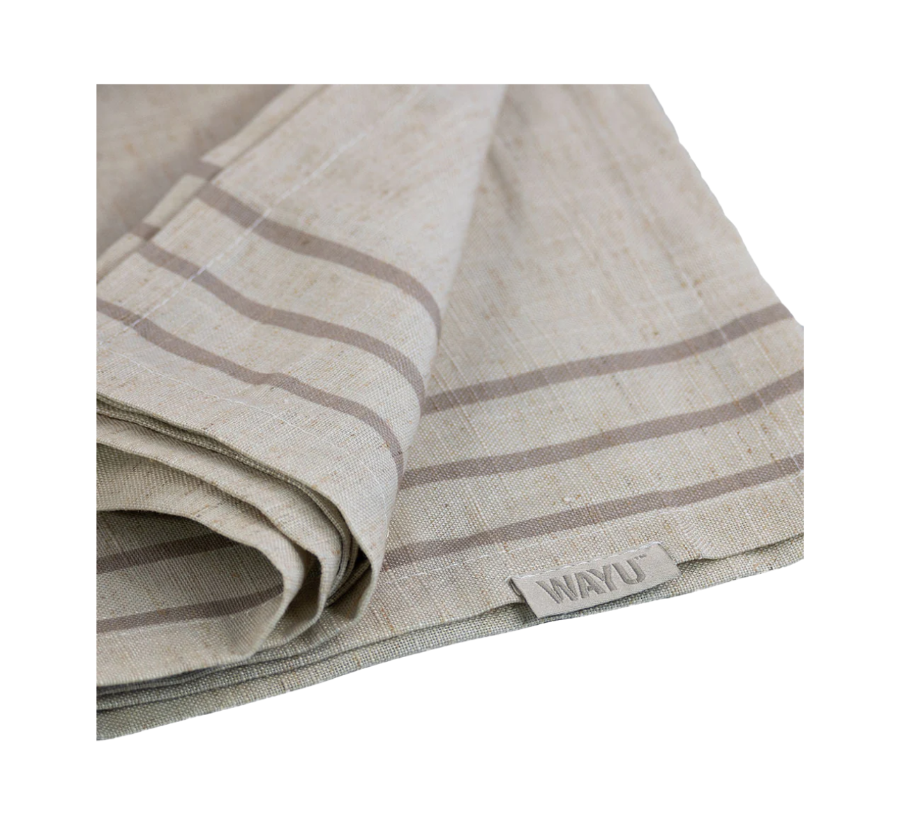 MANTEL RECTANGULAR 140 X 240CM LINO BLENDED BEIGE WAYU - Imagen 2
