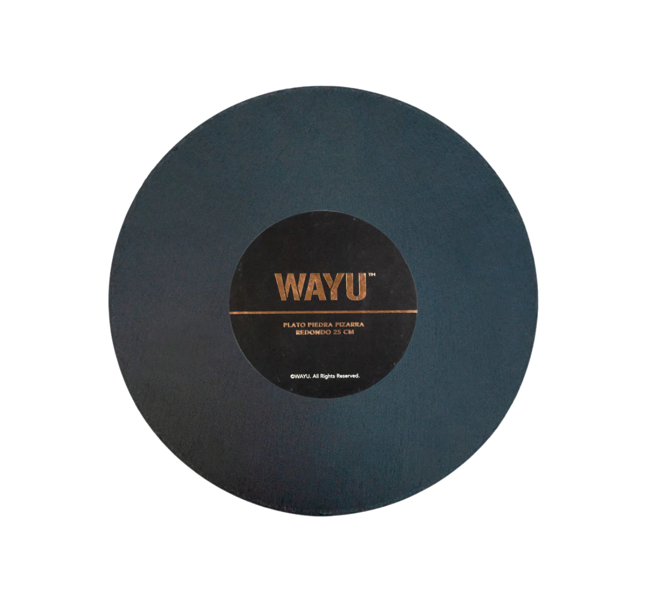 PLATO REDONDO PIEDRA PIZARRA 25CM WAYU - Imagen 4