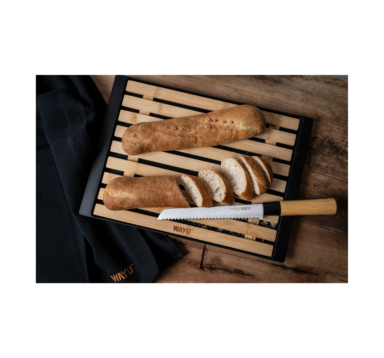 SET TABLA + CUCHILLO PARA PAN WAYU - Imagen 2