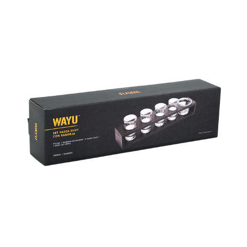 SET VASOS SHOT CON BANDEJA WAYU - Imagen 4