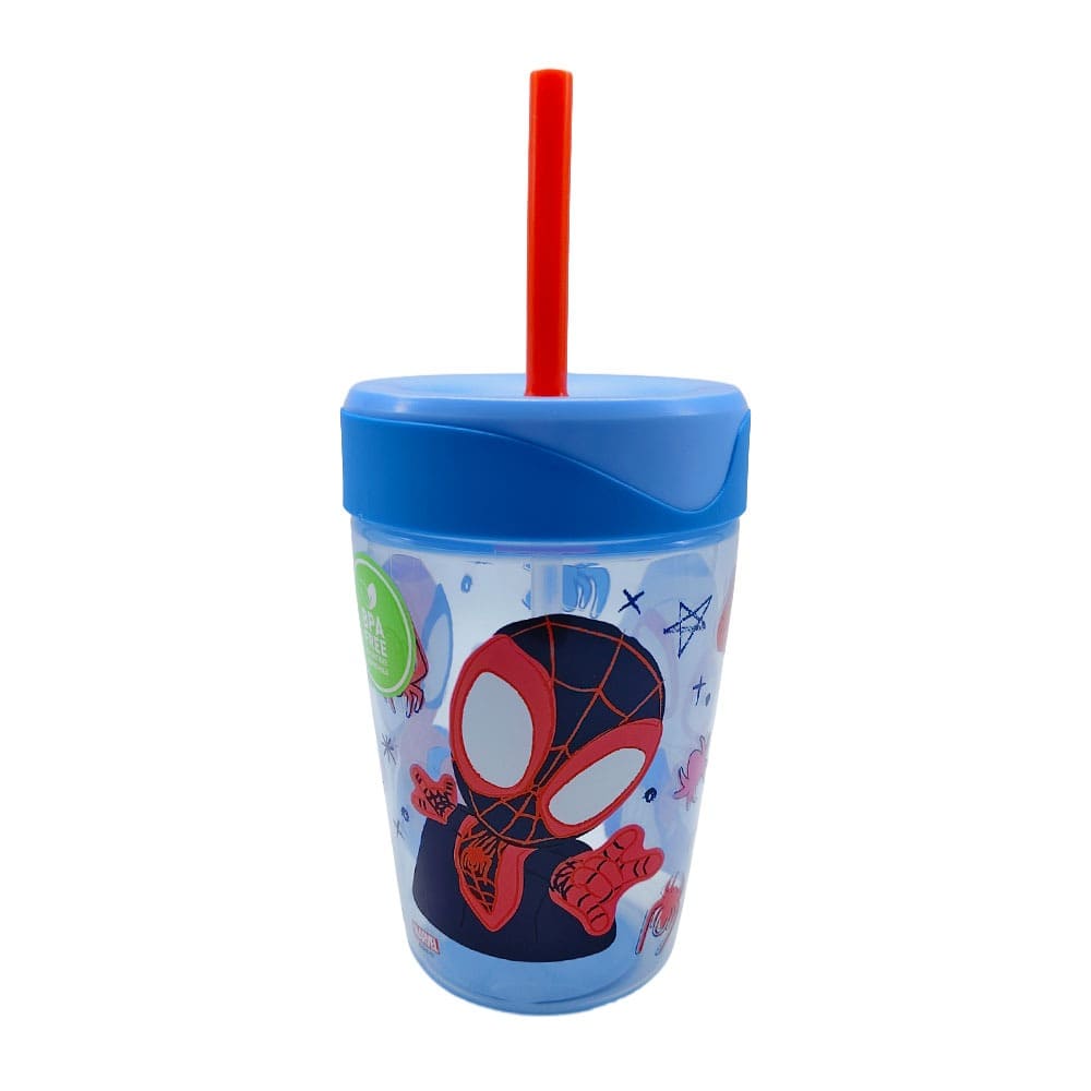 Vaso bombilla 520 ml Spiderman