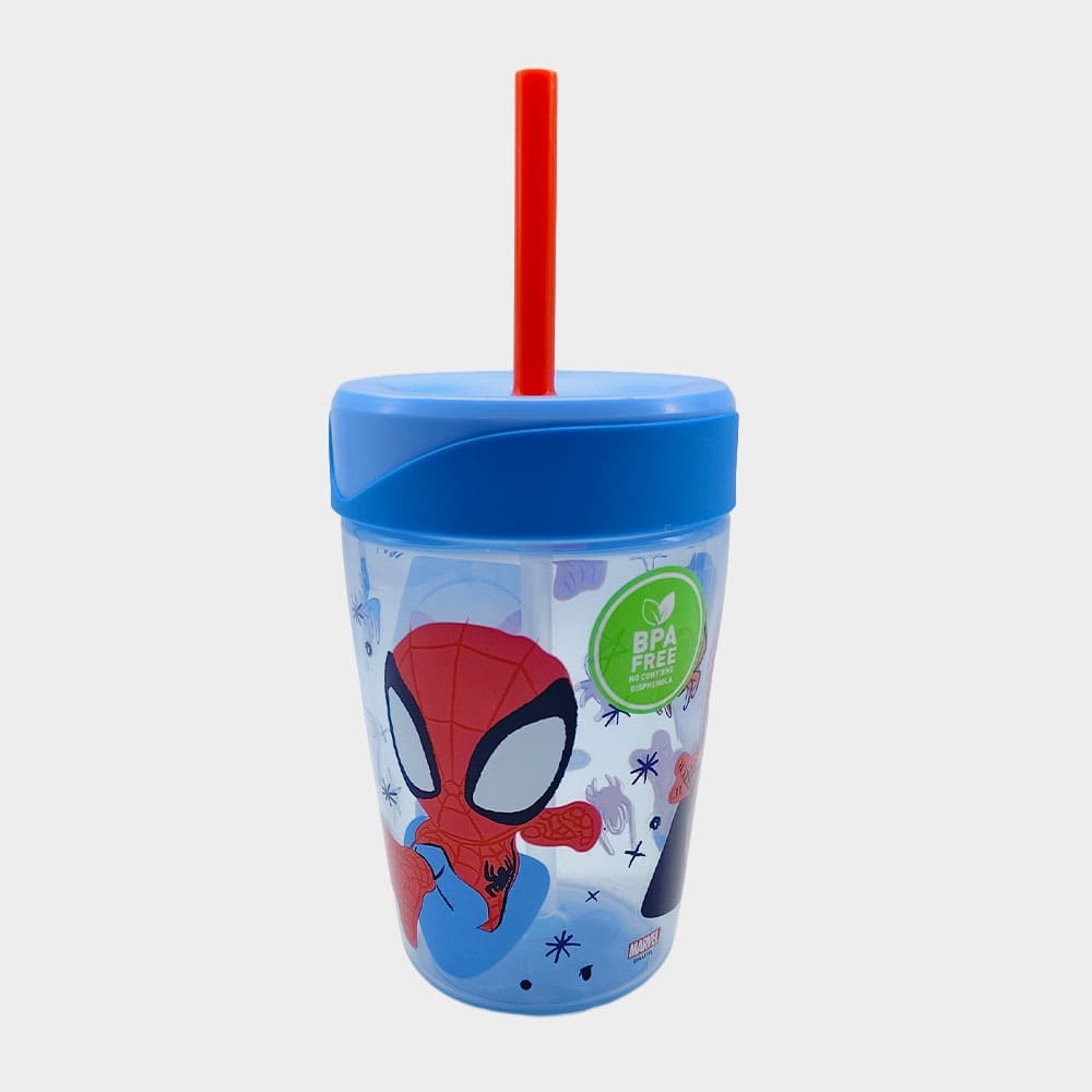 Vaso bombilla 520 ml Spiderman - Imagen 4