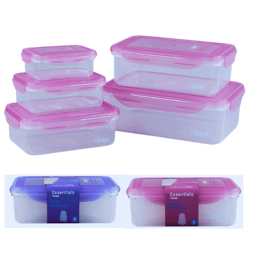 Set 5 hermeticos apilable Keep